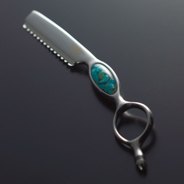 rasoir cosine mini turquoise blue mizutani scissors