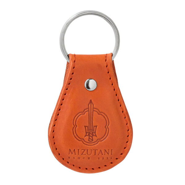 porte clés en cuir orange mizutani scissors accessoire